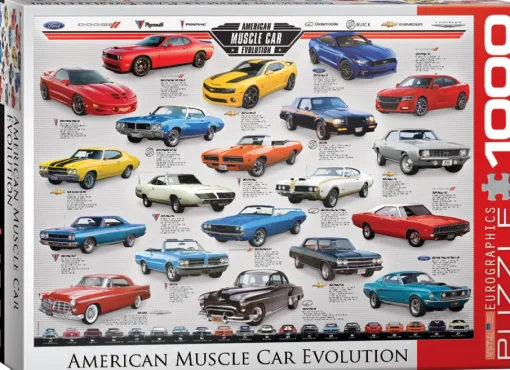 Eurographics - 6000 - 0682 - American Muscle Car Evolution - 1000 Piece (With Smart Cut Technology)