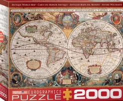 Eurographics - 8220-1997 - Antique World Map - 2000 Piece
