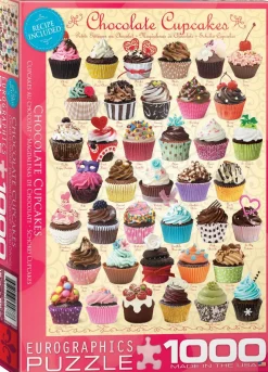 Eurographics - 6000-0587 - Chocolate Cupcakes - 1000 Piece (With Smart Cut Technology)