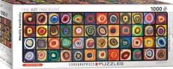 Eurographics - 6010-5443 - Color Study of squares (Wassily Kandinsky) - 1000 Piece Panoramic
