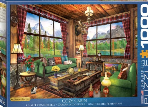Eurographics - 6000-5377 - Cozy Cabin (Dominic Davison) - 1000 Piece (With Smart Cut Technology)