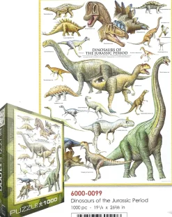 Eurographics - 6000-0099 - Dinosaurs of the Jurassic Period - 1000piece (With Smart Cut Technology)