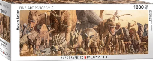 Eurographics - 6010-4650 - Dinosaurs (Haruno Takino) - 1000 Piece Panorama
