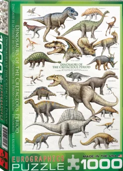 Eurographics - 6000-0098 - Dinosaurs of the Cretaceous Period - 1000 Piece (With Smart Cut Technology)