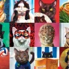 Eurographics - 6000-5522 - Funny Cats (Lucia Heffernan) - 1000 Piece (With Smart Cut Technology)