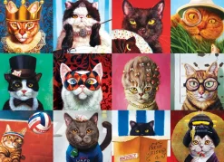 Eurographics - 6000-5522 - Funny Cats (Lucia Heffernan) - 1000 Piece (With Smart Cut Technology)
