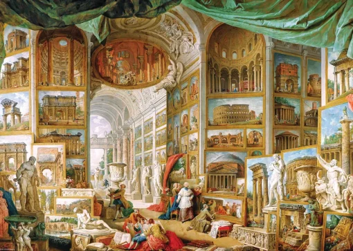 Eurographics - 6000-5907 - Gallery of Views of Ancient Rome (Giovanni Paolo Panini) - 1000 Piece