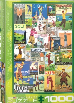 Eurographics - 6000-0933 - Golf Around the World - 1000 Piece (With Smart Cut Technology)