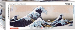 Eurographics - 6010-5487 - Great Wave of Kanagawa - (Katsushika Hokusai) - 1000 Piece Panoramic