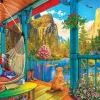 Eurographics - 6500-5885 - Hammock with a View (Dominic Davison) - 500 XL Piece