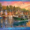Eurographics - 6000-0969 - Harbor Sunset (Dominic Davison) - 1000 Piece (With Smart Cut Technology