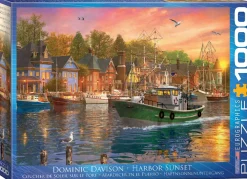 Eurographics - 6000-0969 - Harbor Sunset (Dominic Davison) - 1000 Piece (With Smart Cut Technology