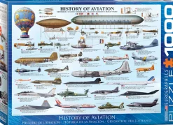 Eurographics - 6000-0086 - History of Aviation - 1000 Piece (With Smart Cut Technology)