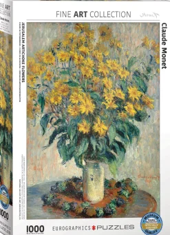 Eurographics - 6000-0319 - Jerusalem Artichoke Flowers (Claude Monet) - 1000 Piece (With Smart Cut Technology)