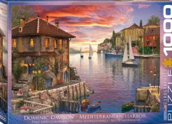 Eurographics - 6000-0962 - Mediterranean Harbor (Dominic Davison) - 1000 Piece (With Smart Cut Technology)
