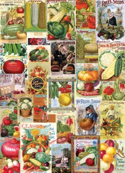 Eurographics - 6000-0817 - Smithsonian - Vegetables - Seed Catalogue Collection - 1000 piece (With Smart Cut Technology)