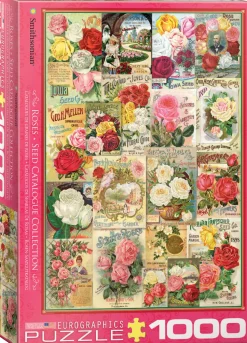 Eurographics - 6000-0810 - Smithsonian - Roses - Seed Catalogue Collection - 1000 Piece (With Smart Cut Technology)