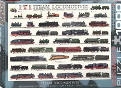 Eurographics - 6000-0090 - Steam Locomotives - 1000 Piece (With Smart Cut Technology)