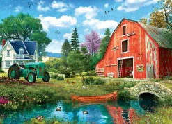 Eurographics - 6000-5526 - The Red Barn (Dominic Davison) - 1000 Piece (With Smart Cut Technology)