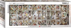 Eurographics - 6010-0960 - The Sistine Chapel Ceiling (Michelangelo) - 1000 Piece Panoramic