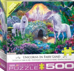 Eurographics - 6500-5363 - Unicorns in Fairyland (Jan Patrik) - 500 XL Piece Family Puzzle