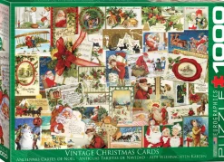 Eurographics - 6000-0784 - Vintage Christmas Cards - 1000 Piece (With Smart Cut Technology)