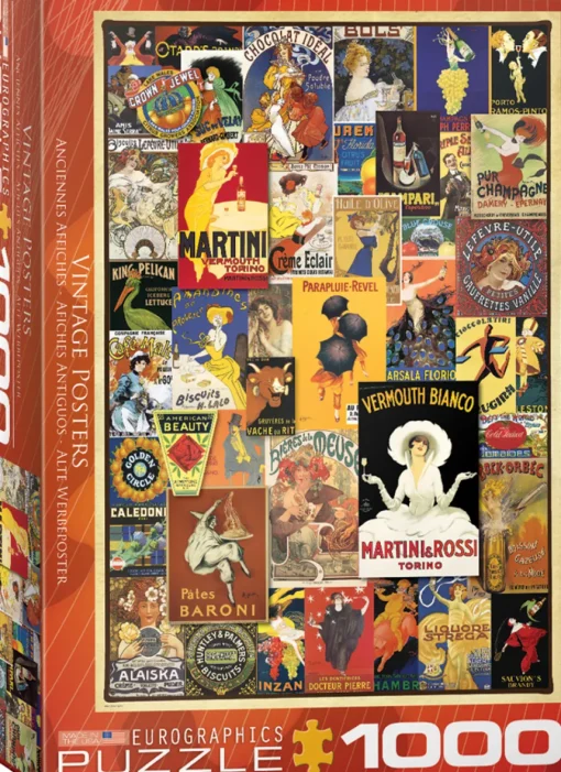 Eurographics - 6000-0769 - Vintage Posters - 1000 Piece (With Smart Cut Technology)