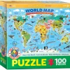 Eurographics - 6100-5554 - World Map - 100 Piece