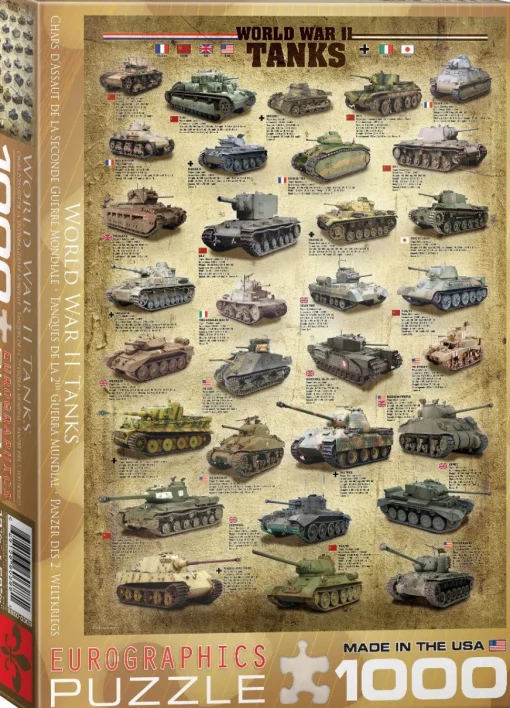 Eurographics - 6000-0388 - World War II Tanks - 1000 Piece