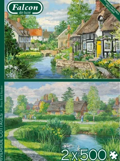 Falcon - 11289 - Riverside Cottages (Peter Etril Snyder) - 2 x 500 Piece Puzzles