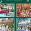 Falcon/Jumbo - 11269 - Family Time at Christmas (Victor McLindon) - 4 x 1000 Piece