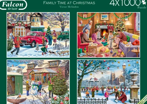 Falcon/Jumbo - 11269 - Family Time at Christmas (Victor McLindon) - 4 x 1000 Piece