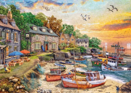 Falcon/Jumbo - 11382 - Harbour Cottages (Dominic Davison) - 1000 Piece
