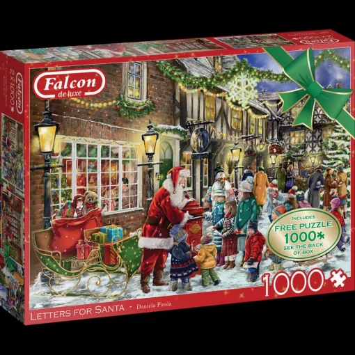 Falcon/Jumbo - 11343 - Letters for Santa (Daniela Pirola) - 2 x 1000 Piece Puzzles
