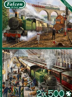 Falcon/Jumbo - 11331 - Mail by Rail (Marcello Corti) - 2 x 500 Piece Puzzles