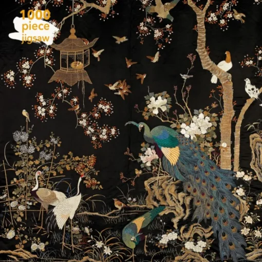 Flame Tree - 558953 - Embroidered Textile Hanging With Peacock Late 19th-Early 20th Century - 1000 Piece