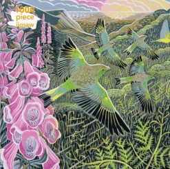 Flame Tree - 558854 - Foxgloves and Finches (Annie Soudain) - 1000 Piece