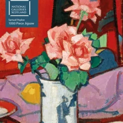 Flame Tree - 558915 - Pink Roses, Chinese Vase (Samuel Peploe) - 1000 Piece