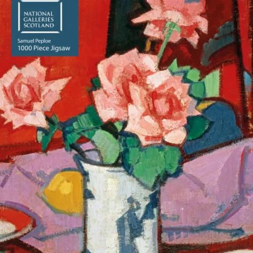 Flame Tree - 558915 - Pink Roses, Chinese Vase (Samuel Peploe) - 1000 Piece