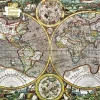 Flame Tree - FTJP 070 - Antique Map of the World (Pieter Van Den Keere) - 1000 Piece