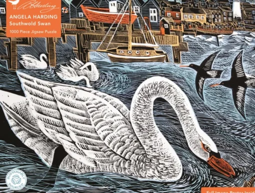 Flame Tree - FTJPL 01 - Southwold Swan (Angela Harding) - 1000 Piece (Sustainably Sourced)