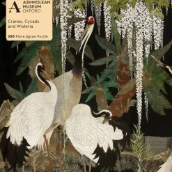 Flame Tree - FTJPS 018 - Cranes, Cycads and Wisteria (Ashmolean Museum Oxford) - 500 Piece