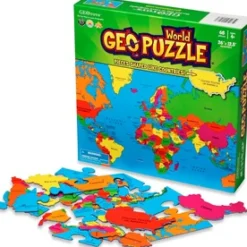 Geo Puzzle - World - 68 Piece - Pieces Shaped Like Countries