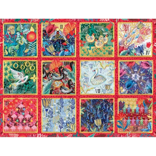 Gibsons - 7601 - 12 Days of Christmas (Emma Frances Grant) - 1000 Piece