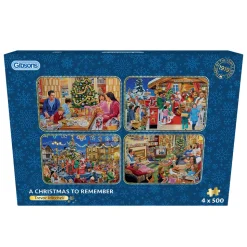 Gibsons - 5068 - A Christmas to Remember (Trevor Mitchell) - 4 x 500 Piece Puzzles