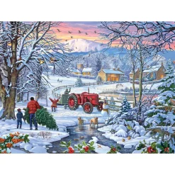 Gibsons - 6352 - Bringing Home the Tree (Steve Crisp) - 1000 Piece