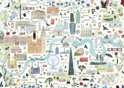 Gibsons - 6606 - Map of London (Josie Shenoy) - 1000 Piece