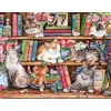 Gibsons - 6404 - Puss Back in Books (Debbie Cook) - 1000 Piece