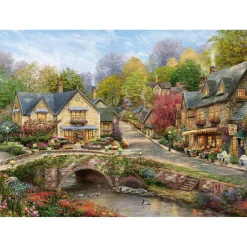 Gibsons - 6435 - Summer in Cobblestone Village (Thomas Kincade) - 1000 Piece