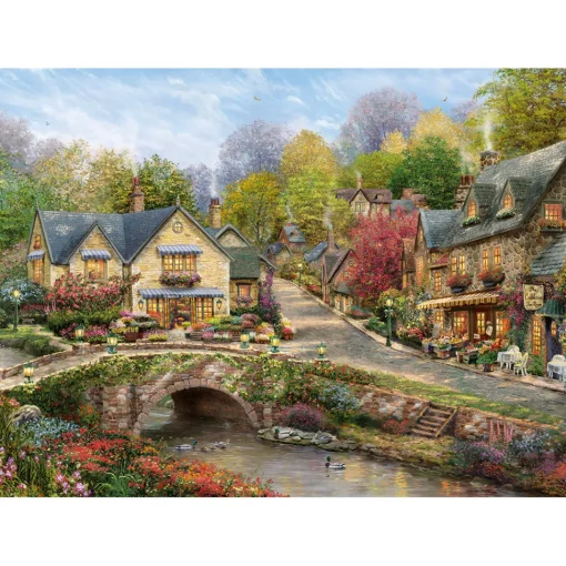 Gibsons - 6435 - Summer in Cobblestone Village (Thomas Kincade) - 1000 Piece